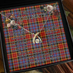 To My Beautiful Soulmate Necklace In Your Eyes I Have Found My Home Clan Dalrymple Orginal Tartan Wishbone Dancing Necklace