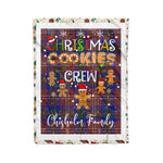 Personalized Gift Tartan Plaid Blanket Clan Chisholm Hunting Modern With Christmas Cookie Baking Crew Christmas Gift Blanket, Plaid Blanket, Christmas Fleece Blanket, Christmas Blanket, Tartan Blanket, Scottish Blanket, Scotland Blanket, Family Name Blanket, Custom Blanket, Personalized Blanket