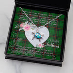 Sea Turtle Necklace Gift for My Beautiful Girlfriend Valentines Necklace Clan Primrose Tartan Blue Turtle Necklace