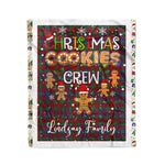Personalized Gift Tartan Plaid Blanket Clan Lindsay Modern With Christmas Cookie Baking Crew Christmas Gift Blanket, Plaid Blanket, Christmas Fleece Blanket, Christmas Blanket, Tartan Blanket, Scottish Blanket, Scotland Blanket, Family Name Blanket, Custom Blanket, Personalized Blanket
