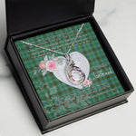Rising Phoenix Necklace - Valentine Necklace Clan Duncan of Sketraw Tartan Gift for Girlfriend, Gift for My Wife Rising Phoenix Necklace