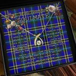 To My Beautiful Soulmate Necklace In Your Eyes I Have Found My Home Clan Weir Tartan Wishbone Dancing Necklace