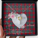 Gift For My Beautiful Girlfriend Necklace Valentine Necklace Clan Fraser of Altyre Tartan Cross Dancing Necklace Scottish Tartan Jewelry