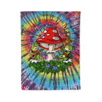 Scotstee Shop - Scotstee Shop Blanket Bufo Alvarius Toad Trip Swirl Tie Dye Cornhole Hippie Rainbow Fleece Blanket