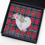 Gift For My Beautiful Girlfriend Necklace Valentine Necklace Clan MacTavish Tartan Cross Dancing Necklace Scottish Tartan Jewelry