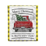 Tartan Blanket Vintage Red Truck with Christmas Tree Family Scottish Clan MacLeod of Lewis Modern plaid blanket, red plaid blanket, buffalo plaid blanket, green plaid blanket, plaid fleece blanket, blue plaid blanket, red tartan blanket, tartan plaid blanket, black and white plaid blanket, , christmas plaid blanket, orange plaid blanket, tartan plaid throw blanket, pink plaid blanket, brown plaid blanket, buffalo check blanket