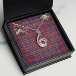 To My Beautiful Soulmate Necklace In Your Eyes I Have Found My Home Clan Graham of Menteith Red Tartan Rising Phoenix Necklace