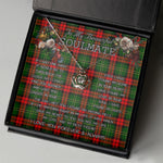 To My Beautiful Soulmate Necklace In Your Eyes I Have Found My Home Clan Blackstock Tartan Crown Pendant Necklace