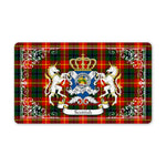 Doormat - Welcome Mat Scottish Douglas of Roxburgh Clan Badge Tartan Door Mat, Plaid Doormat