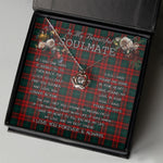 To My Beautiful Soulmate Necklace In Your Eyes I Have Found My Home Clan Carr Tartan Crown Pendant Necklace