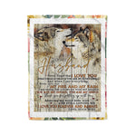 Scotstee Shop - Personalized Gift Letter To My Husband Lovely Quotes Gift Fleece Blanket