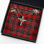 To My Beautiful Soulmate Necklace In Your Eyes I Have Found My Home Clan Ettrick Tartan Cross Dancing Necklace