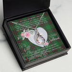 Rising Phoenix Necklace - Valentine Necklace Clan Fife Tartan Gift for Girlfriend, Gift for My Wife Rising Phoenix Necklace