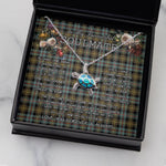 Sea Turtle Necklace To My Beautiful Soulmate Necklace In Your Eyes I Have Found My Home Clan Farquharson Weathered Tartan Blue Turtle Necklace