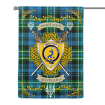 House Flag - Arbuthnot Hunting Irish Shield Celtic Cross Tartan Garden Flag St Patrick's Day Garden Flag