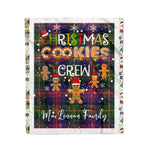 Personalized Gift Tartan Plaid Blanket Clan MacLennan With Christmas Cookie Baking Crew Christmas Gift Blanket, Plaid Blanket, Christmas Fleece Blanket, Christmas Blanket, Tartan Blanket, Scottish Blanket, Scotland Blanket, Family Name Blanket, Custom Blanket, Personalized Blanket