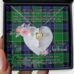 Gift For My Beautiful Girlfriend Necklace Valentine Necklace Clan Monteith Tartan Cross Dancing Necklace Scottish Tartan Jewelry