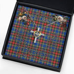 To My Beautiful Soulmate Necklace In Your Eyes I Have Found My Home Clan MacBeth Modern Tartan Cross Dancing Necklace