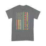 Vintage USA Flag Awesome Since August 1973 46th Birth 4th Of July Shirt 1973 T Shirt - Scotstee Shop