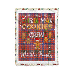 Personalized Gift Tartan Plaid Blanket Clan MacRae Ancient With Christmas Cookie Baking Crew Christmas Gift Blanket, Plaid Blanket, Christmas Fleece Blanket, Christmas Blanket, Tartan Blanket, Scottish Blanket, Scotland Blanket, Family Name Blanket, Custom Blanket, Personalized Blanket
