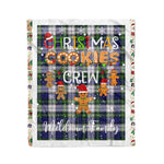 Fleece Blanket - Personalized Gift Tartan Plaid Blanket Clan Meldrum Gordon With Christmas Cookie Baking Crew Christmas Gift Fleece Blanket