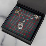 To My Beautiful Soulmate Necklace In Your Eyes I Have Found My Home Clan Jardine Dress Tartan Rising Phoenix Necklace