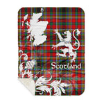 Sherpa Blanket - Tartan Blanket Thistle and Lion Scottish Clan Anderson Of Arbrake Plaid Blanket, plaid sherpa blanket queen,purple sherpa blanket,queen sherpa blanket,queen size sherpa blanket,red sherpa blanket,scottish tartan blankets,sherpa blanket,sherpa christmas blanket
