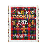 Personalized Gift Tartan Plaid Blanket Clan Riddell With Christmas Cookie Baking Crew Christmas Gift Blanket, Plaid Blanket, Christmas Fleece Blanket, Christmas Blanket, Tartan Blanket, Scottish Blanket, Scotland Blanket, Family Name Blanket, Custom Blanket, Personalized Blanket