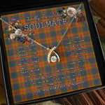 To My Beautiful Soulmate Necklace In Your Eyes I Have Found My Home Clan Grant of Edinchat Tartan Wishbone Dancing Necklace
