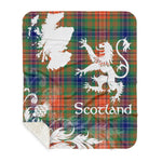 Sherpa Blanket - Tartan Blanket Thistle and Lion Scottish Clan Wilson Plaid Blanket, plaid sherpa blanket queen,purple sherpa blanket,queen sherpa blanket,queen size sherpa blanket,red sherpa blanket,scottish tartan blankets,sherpa blanket,sherpa christmas blanket