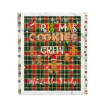 Personalized Gift Tartan Plaid Blanket Clan MacLachlan Modern With Christmas Cookie Baking Crew Christmas Gift Blanket, Plaid Blanket, Christmas Fleece Blanket, Christmas Blanket, Tartan Blanket, Scottish Blanket, Scotland Blanket, Family Name Blanket, Custom Blanket, Personalized Blanket