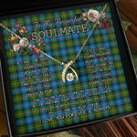 To My Beautiful Soulmate Necklace In Your Eyes I Have Found My Home Clan Grant Hunting Tartan Wishbone Dancing Necklace