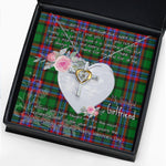 Gift For My Beautiful Girlfriend Necklace Valentine Necklace Clan McGeachie Tartan Cross Dancing Necklace Scottish Tartan Jewelry