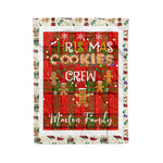 Fleece Blanket - Personalized Gift Tartan Plaid Blanket Clan Maxton With Christmas Cookie Baking Crew Christmas Gift Fleece Blanket