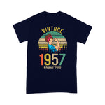 Vintage Made In 1957 63rd Birthday Gift Idea Original Parts Birthday Shirt - Scotstee Shop