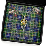 To My Beautiful Soulmate Sunflower Necklace In Your Eyes I Have Found My Home Clan MacKellar Tartan Jewelry For Girlfriend, Tartan Sunflower Pendant Necklace, Scottish Tartan Jewelry, valentine necklace, necklace girlfriend, necklace for wife, cute necklaces for girlfriend, jewelry for girlfriend, to my soulmate necklace, to my future wife necklace