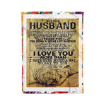 Scotstee Shop - Personalized Gift To My Husband Birthday Gift Letter For Husband And I Always Love You Forever Fleece Blanket