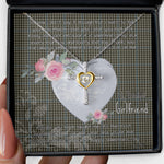Gift For My Beautiful Girlfriend Necklace Valentine Necklace Clan Haig Gray Tartan Cross Dancing Necklace Scottish Tartan Jewelry