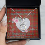 Rising Phoenix Necklace - Valentine Necklace Clan MacDougall Modern Tartan Gift for Girlfriend, Gift for My Wife Rising Phoenix Necklace