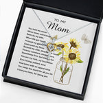 Cross Dancing Necklace - Mom Necklace Gift - To My Mom - You Mean The World For All You Do Mother's Day Necklace