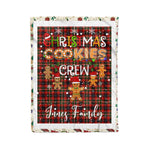 Personalized Gift Tartan Plaid Blanket Clan Innes of Moray With Christmas Cookie Baking Crew Christmas Gift Blanket, Plaid Blanket, Christmas Fleece Blanket, Christmas Blanket, Tartan Blanket, Scottish Blanket, Scotland Blanket, Family Name Blanket, Custom Blanket, Personalized Blanket
