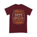 Vintage Legends Born In 1971 July Awesome Birthday Shirt For 50th Birthday Shirt mens vintage 1971 t shirt - Scotstee Shop