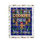 Personalized Gift Tartan Plaid Blanket Clan Weir With Christmas Cookie Baking Crew Christmas Gift Blanket, Plaid Blanket, Christmas Fleece Blanket, Christmas Blanket, Tartan Blanket, Scottish Blanket, Scotland Blanket, Family Name Blanket, Custom Blanket, Personalized Blanket