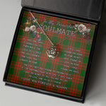 To My Beautiful Soulmate Necklace In Your Eyes I Have Found My Home Clan MenZies Tartan Crown Pendant Necklace