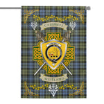 House Flag - Campbell Faded Irish Shield Celtic Cross Tartan Garden Flag St Patrick's Day Garden Flag