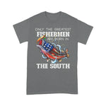 Scotstee Shop - The South Fishing Greatest Fisherman American Flag Southern 4th Of July Shirt
