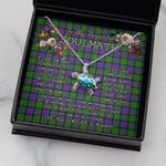 Sea Turtle Necklace To My Beautiful Soulmate Necklace In Your Eyes I Have Found My Home Clan MacBrayne Tartan Blue Turtle Necklace