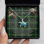 Sea Turtle Necklace To My Beautiful Soulmate Necklace In Your Eyes I Have Found My Home Clan MacArthur Modern Tartan Blue Turtle Necklace, Valentine Necklace Gift for Girlfriend Clan Mitchell Ancient Tartan Sunflower Pendant Necklace, Scottish Tartan Jewelry, valentine necklace, necklace girlfriend, necklace for wife, cute necklaces for girlfriend, jewelry for girlfriend, to my soulmate necklace, to my future wife necklace