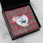 Sea Turtle Necklace Gift for My Beautiful Girlfriend Valentines Necklace Clan Shaw Tartan Blue Turtle Necklace