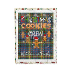 Personalized Gift Tartan Plaid Blanket Clan MacSporran With Christmas Cookie Baking Crew Christmas Gift Blanket, Plaid Blanket, Christmas Fleece Blanket, Christmas Blanket, Tartan Blanket, Scottish Blanket, Scotland Blanket, Family Name Blanket, Custom Blanket, Personalized Blanket